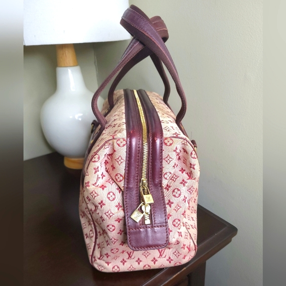 Louis Vuitton Denim Min Lin Josephine GM Bordeaux Monogram, Red - Picture 2 of 11